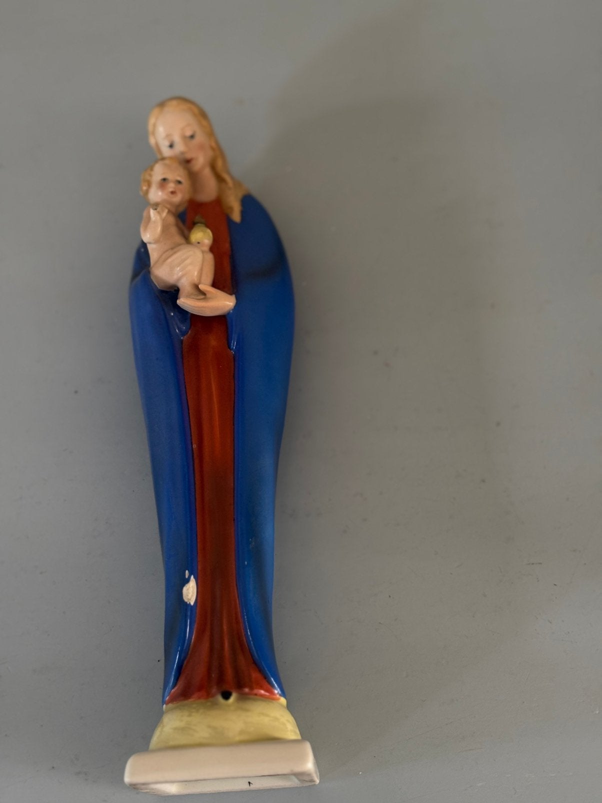 Oud goebel beeldje maria en kindje, Ophalen of Verzenden, Gebruikt, Hummel