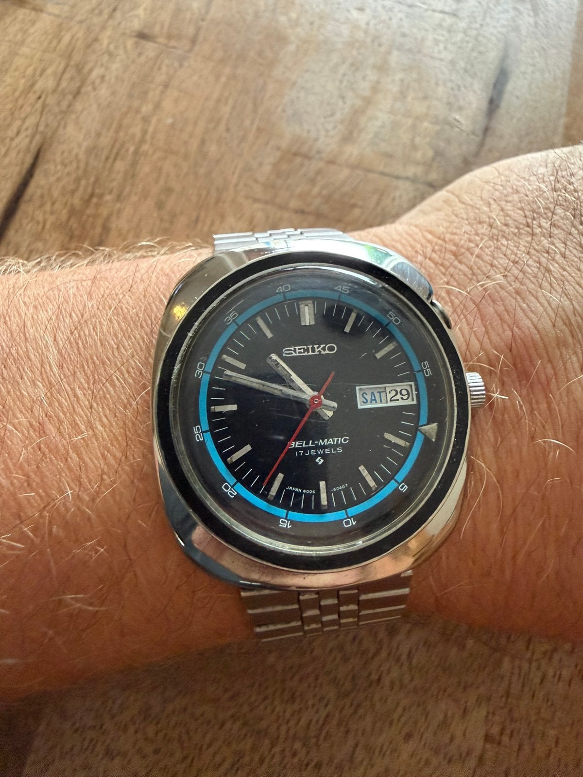 Seiko Bell-Matic, Sieraden, Tassen en Uiterlijk, Horloges | Heren, Ophalen of Verzenden, Zo goed als nieuw, Staal, Seiko