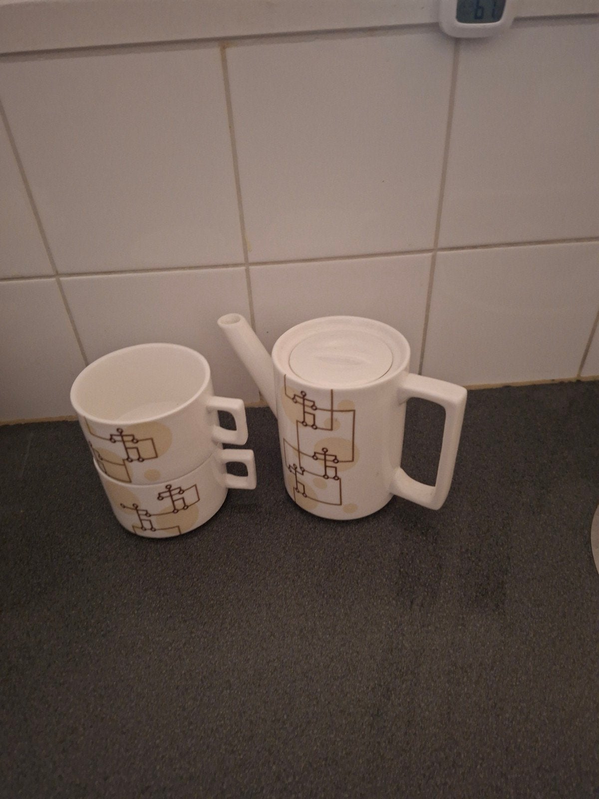 2 kopjes pluseen kan me deksel, Antiek en Kunst, Ophalen