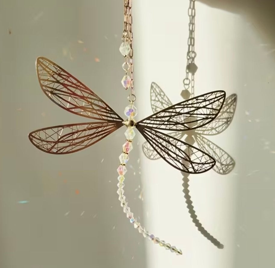 Libelle hanger ca. 15 cm, Overige stijlen, Nieuw, Ophalen of Verzenden, Goud