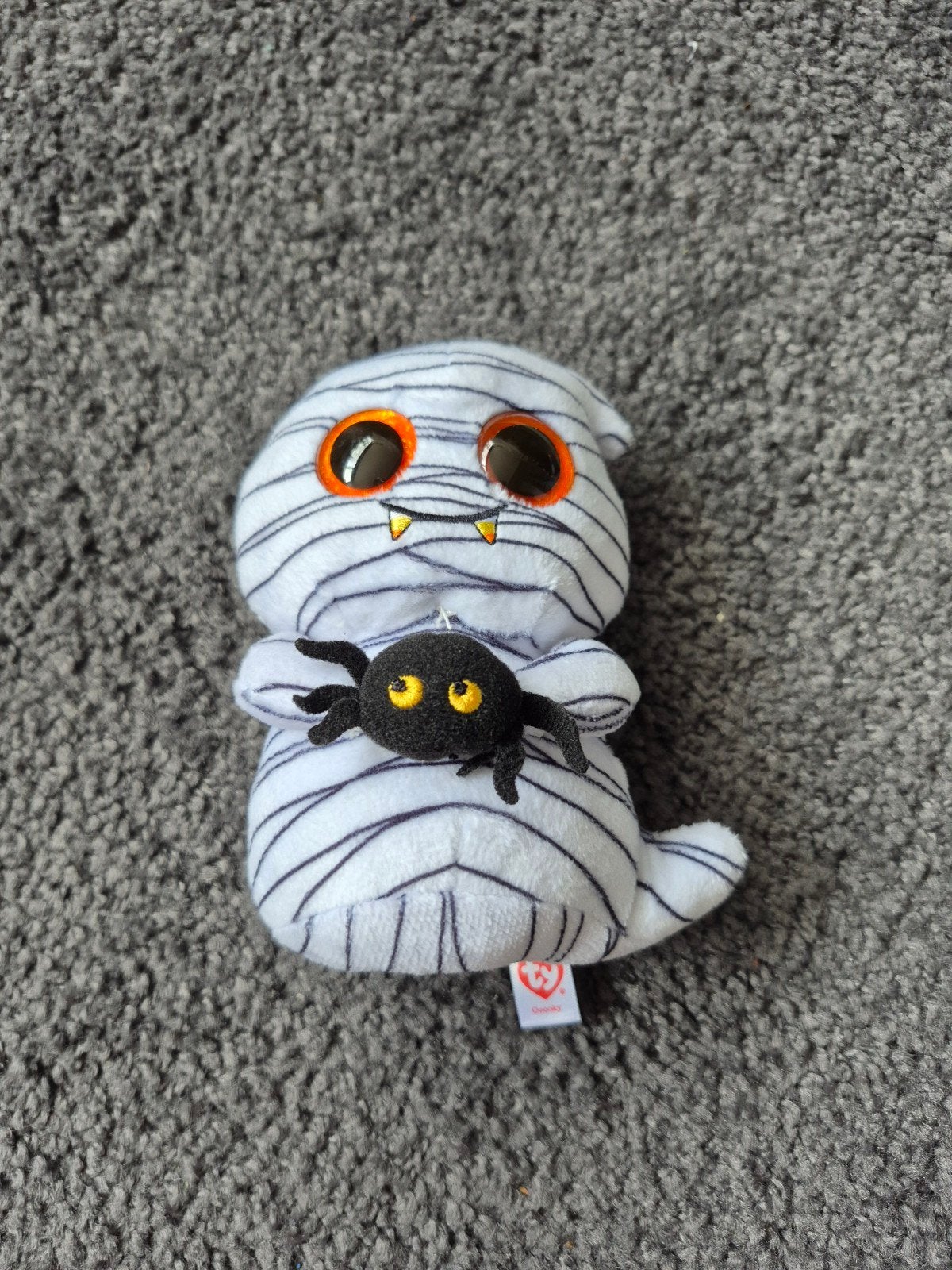 Ty Beanie Boo Halloween Ooooky Ghost knuffel 15 cm, Overige karakters, Overige typen, Nieuw, Ophalen of Verzenden