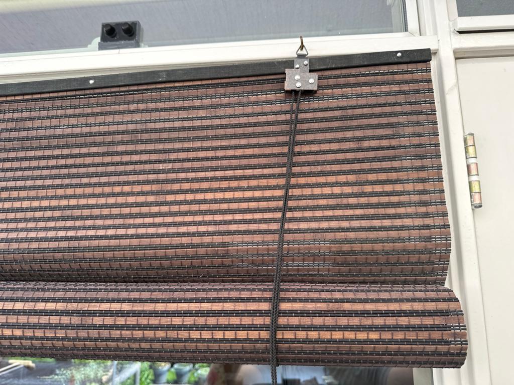 Nieuw oprolbaar bamboe zonnescherm 90x180cm bruin, Ophalen, Overige typen, Nieuw, Minder dan 250 cm