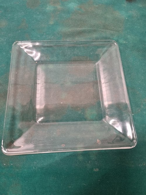schaal bord glas vierkant, Ophalen of Verzenden, 'T Olde Gre-j, Info@toldegrej.nl, Endepoelstraat 20f Didam