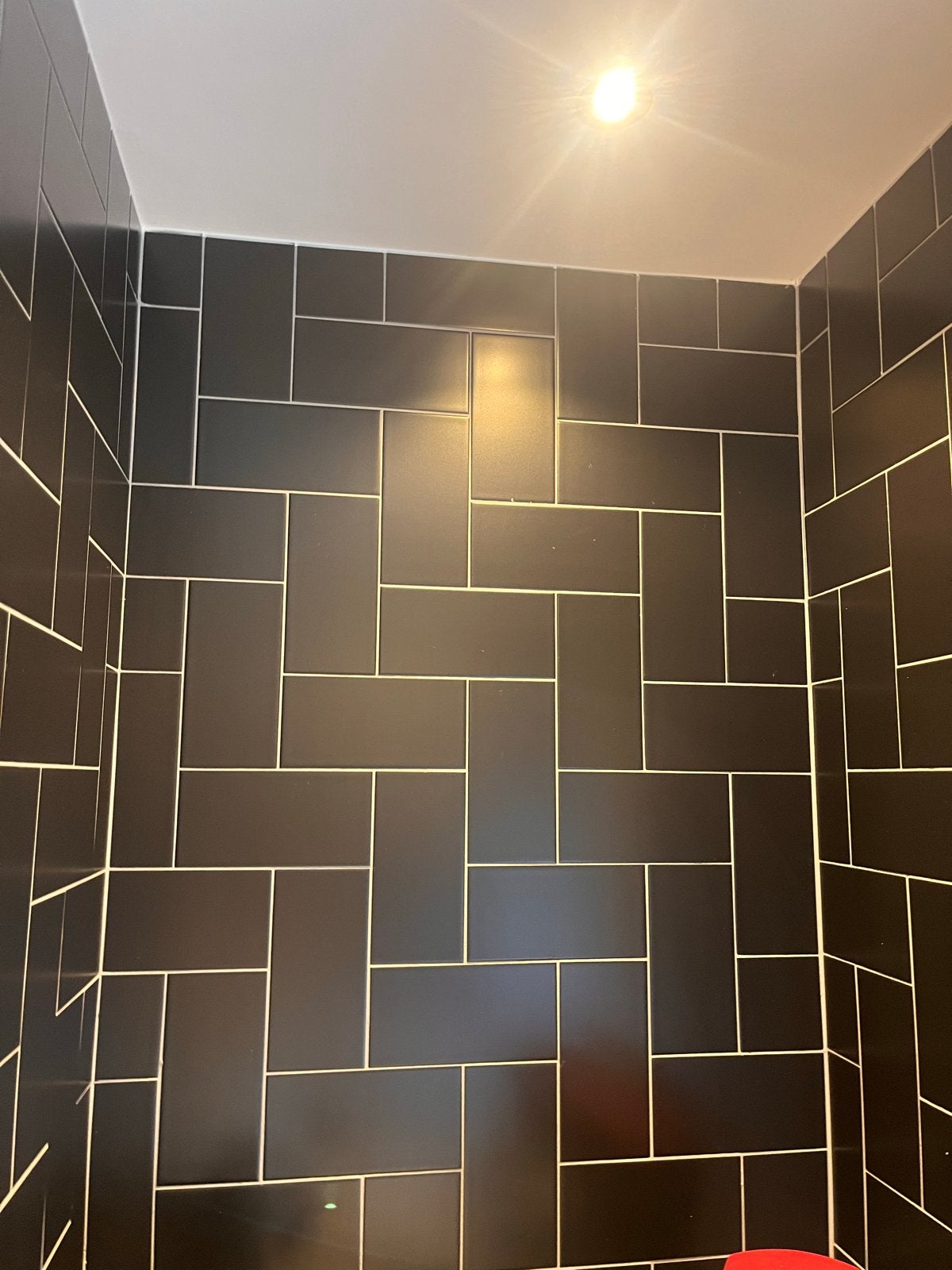 Mat zwarte tegels 10x20 cm - 3m2 ongebruikt, Ophalen, Nieuw, Minder dan 20 cm, 20 tot 40 cm