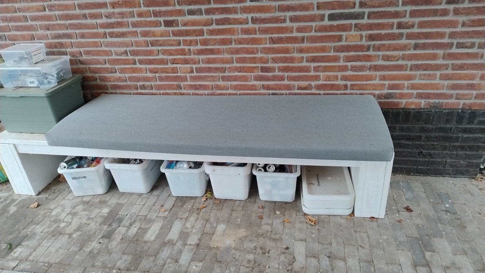 GRATIS tuin bank kussen, lounge bankkussen, Tuin en Terras, 150 tot 300 cm, Ophalen, Gebruikt, Knikarmscherm
