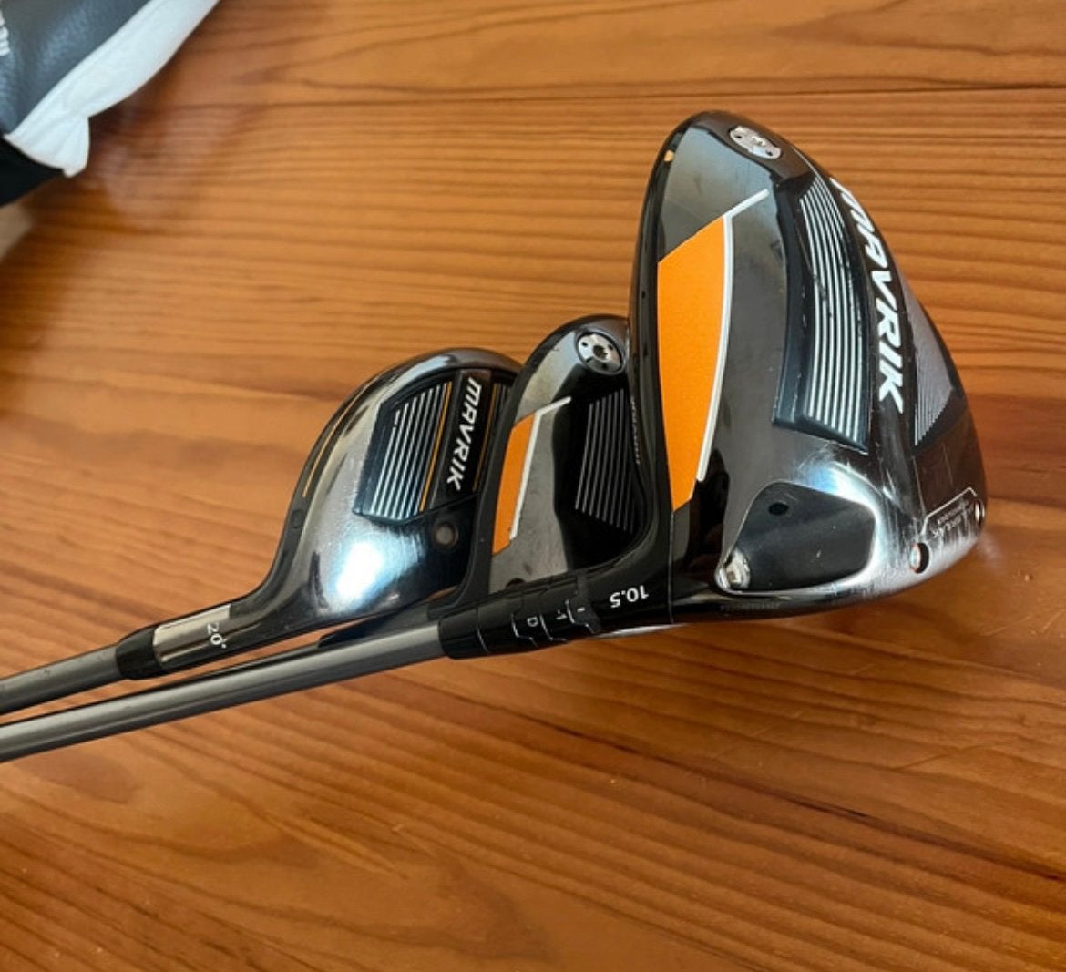 Golfclubs Callaway mavrik driver, hybride en 3 houten, Sport en Fitness, Golf, Ophalen of Verzenden, Zo goed als nieuw, Club, Callaway