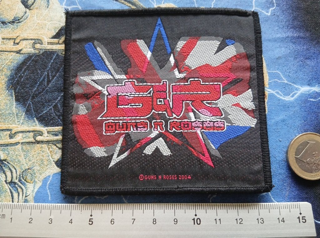 Guns N' Roses  vintage 2004 Union Jack patch 84, Ophalen of Verzenden, Nieuw, Kleding
