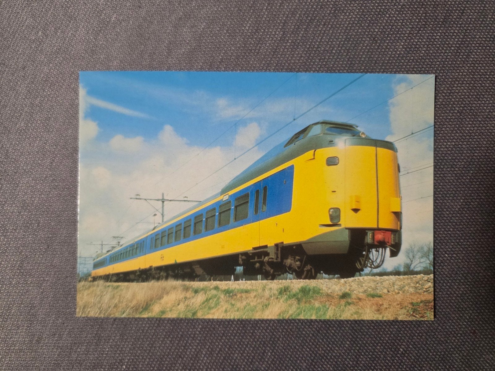 NS Intercity 4 Trein Ansichtkaart - Jaren '80, Verzamelen, Spoorwegen en Tramwegen, Ophalen of Verzenden