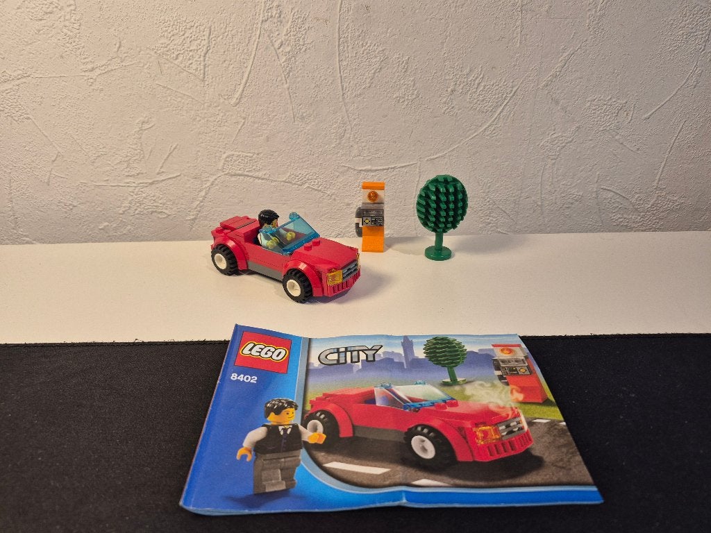 Lego City 8402 Sports Car, Gebruikt, Overige thema's, Lego, Ophalen of Verzenden