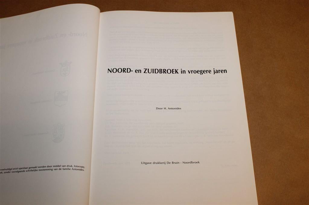 Noord- en Zuidbroek in Vroegere Jaren — Fotoboek, Ophalen of Verzenden, Gelezen