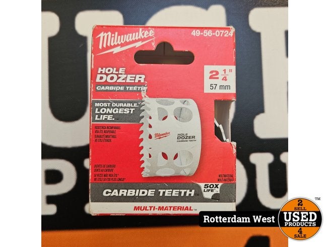 Milwaukee Hole Dozer Carbide Gatenzaag 57mm - NEW, Milwaukee, Nieuw, Support@milwaukee.com, Milwaukee Electric Tool Corporation, 13135 W. 
Lisbon Road, Brookfield, WI 53005
USA