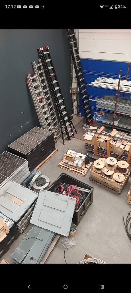 10 stuks professionele ladders (in één partij), Doe-het-zelf en Verbouw, Ladders en Trappen, Ophalen, Zo goed als nieuw, Ladder