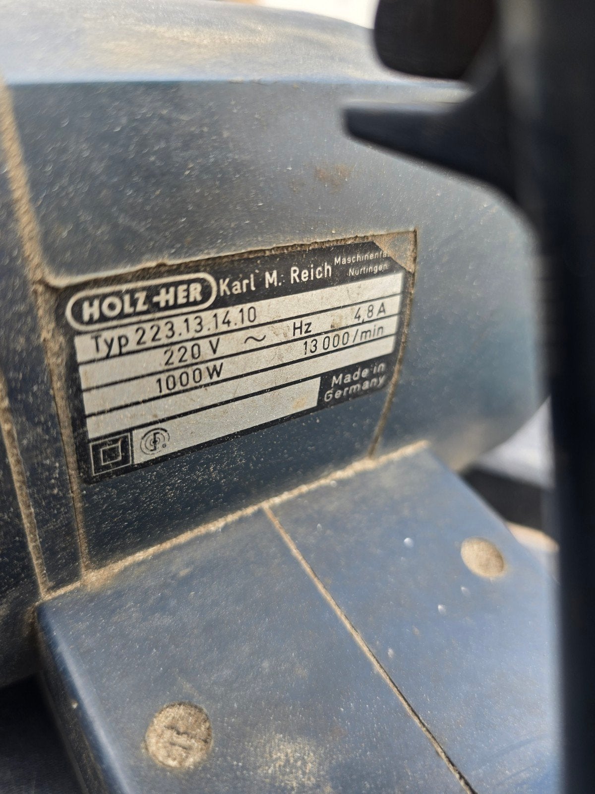 HOLZ-HER SCHAAFMACHINE, Doe-het-zelf en Verbouw, Ophalen, Gebruikt, Minder dan 1400 rpm
