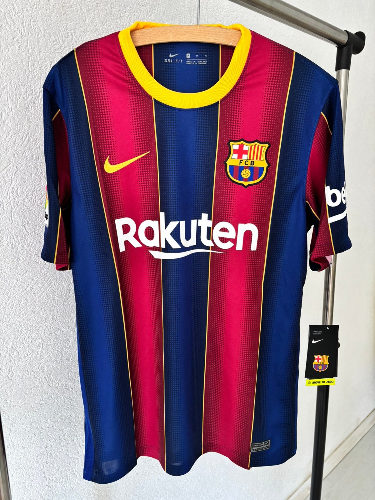 Barcelona thuisshirt 20/21 – Nieuw+labels – Heren M – Messi, Ophalen of Verzenden, Zo goed als nieuw, Shirt