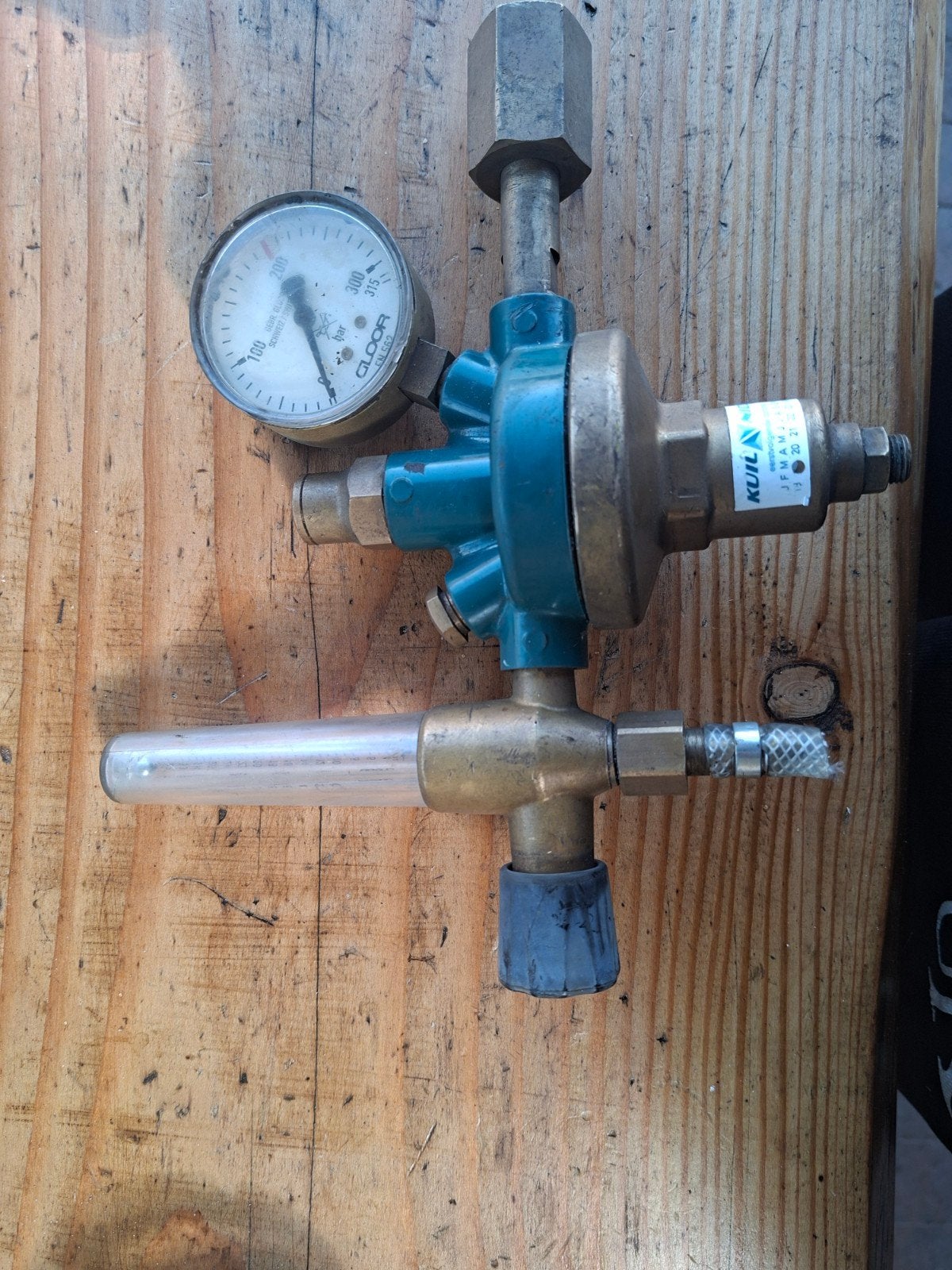 Gloor Reduceerventiel met Manometer en Flowmeter, Doe-het-zelf en Verbouw, Ophalen of Verzenden