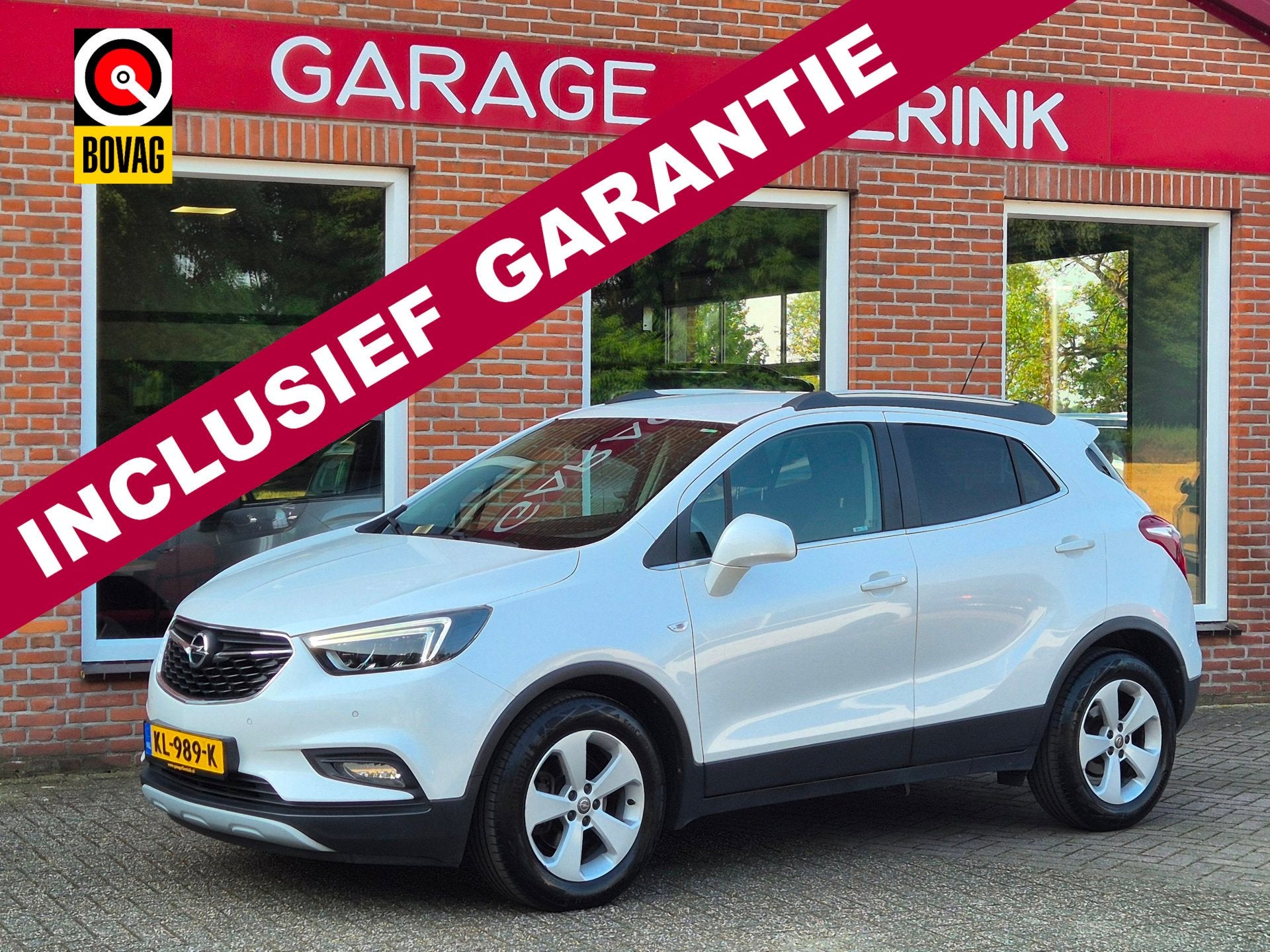Opel Mokka X 1.4 Turbo Innovation 140PK 5drs clima, cruise,, Auto's, Voorwielaandrijving, Gebruikt, Euro 6, Leder en Stof