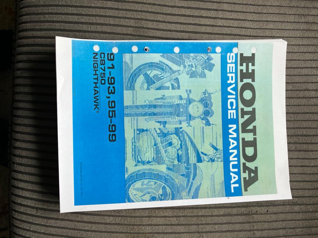 werkplaatsboek honda cb750 nighthawh 91-93 95-99, Motoren, Handleidingen en Instructieboekjes, Honda, Ophalen of Verzenden
