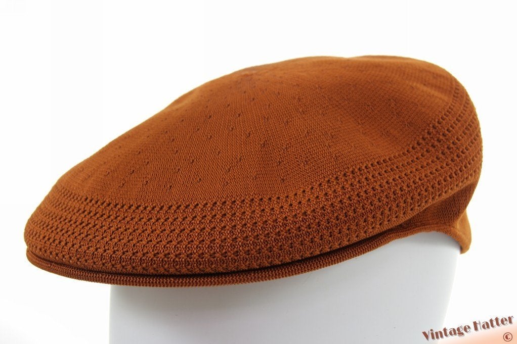 Platte pet Kangol Tropic Ventair bruin 54-56 en 59-61 nieuw, 60 cm (XL, 7½ inch) of meer, Nieuw, Pet, Kangol Tropic Ventair 504