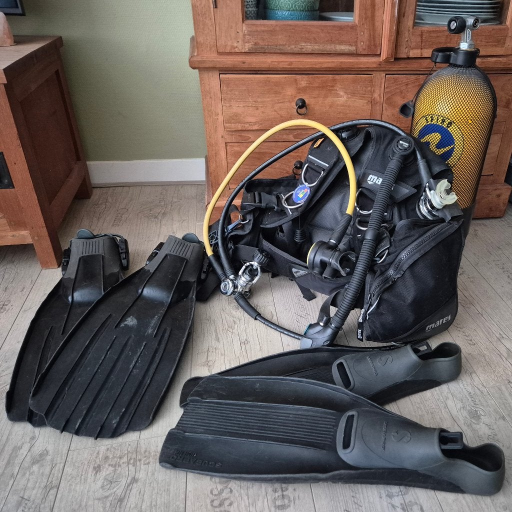 Set duikspullen, Ophalen, Gebruikt, Duikpak