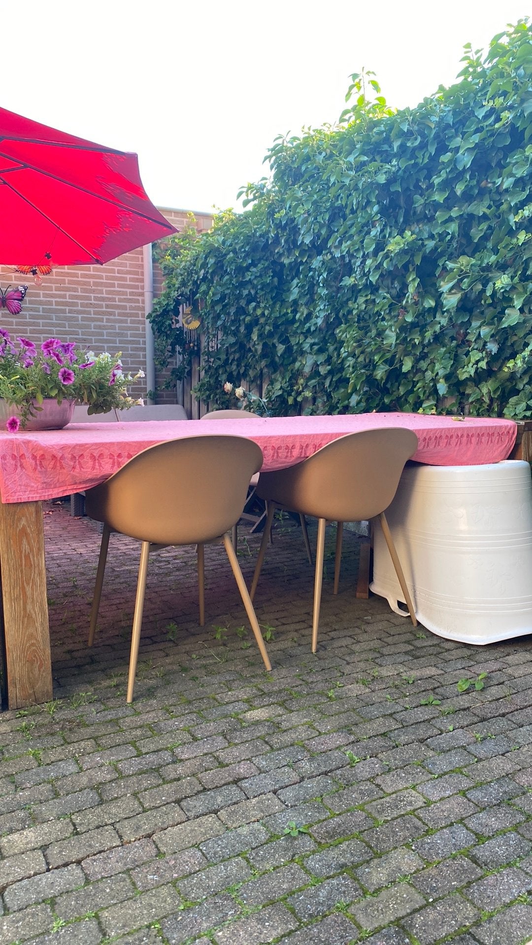 Houten tafel stookhout of opknapper gratis, Tuin en Terras, Haardhout, Minder dan 3 m³, Ophalen