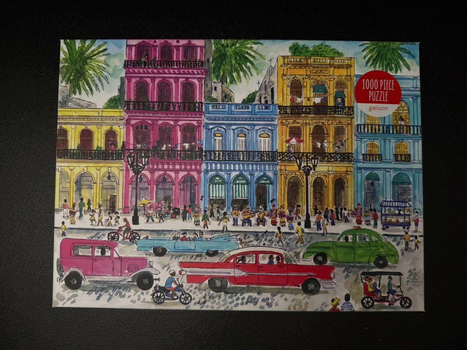 Galison, Michael Storrings Cuba Puzzel 1000 stukjes, Ophalen of Verzenden, 500 t/m 1500 stukjes, Zo goed als nieuw, Legpuzzel