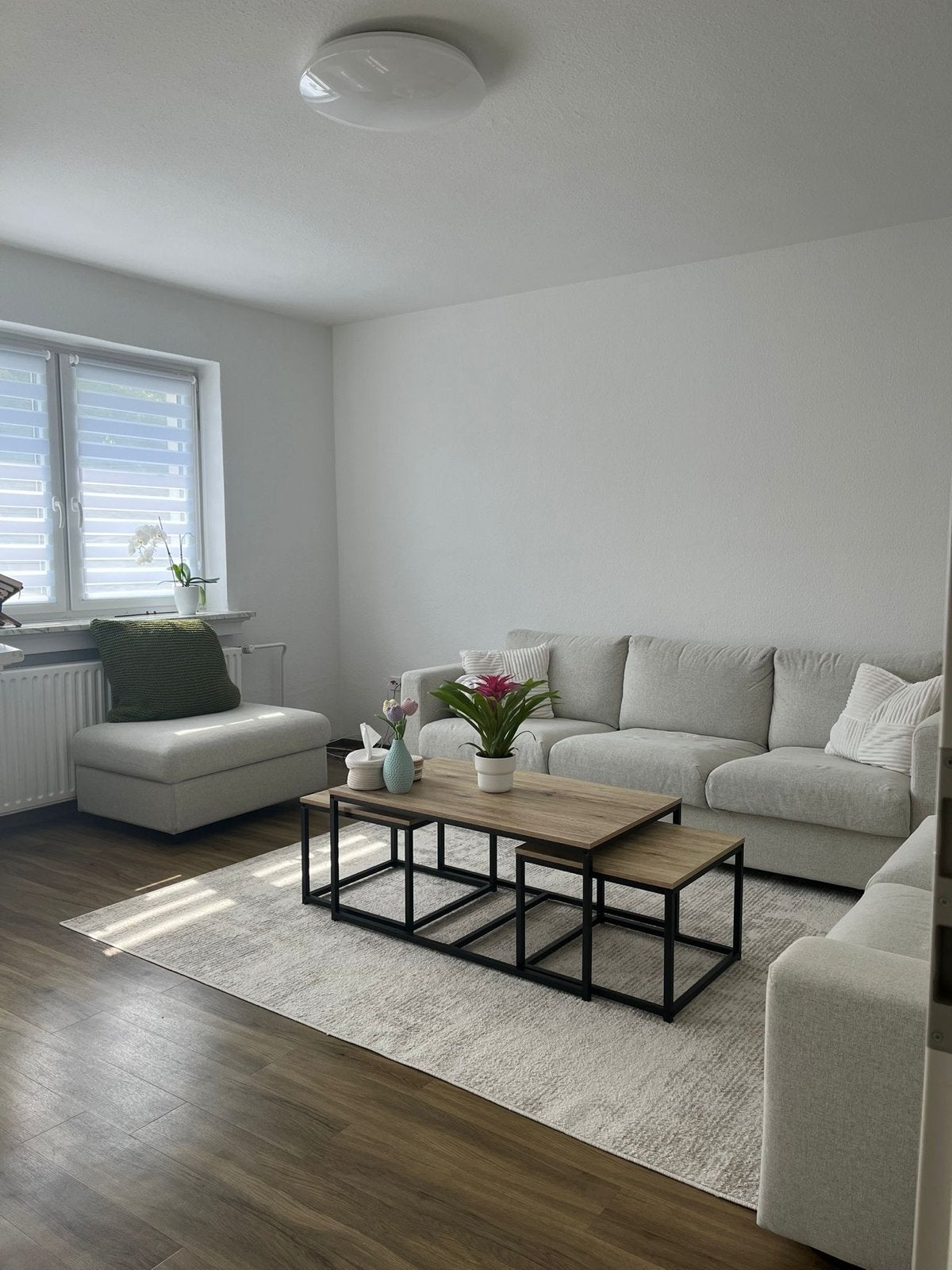 IKEA VIMLE-bankstel in beige, Ophalen, 75 tot 100 cm, Zo goed als nieuw, Rechte bank