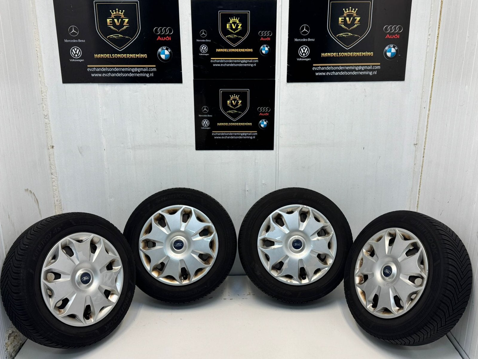 Org. Ford Transit Connect velgenset met All-Seasons205/60R16, 16 inch, Banden en Velgen, All Season, EVZ Handelsonderneming