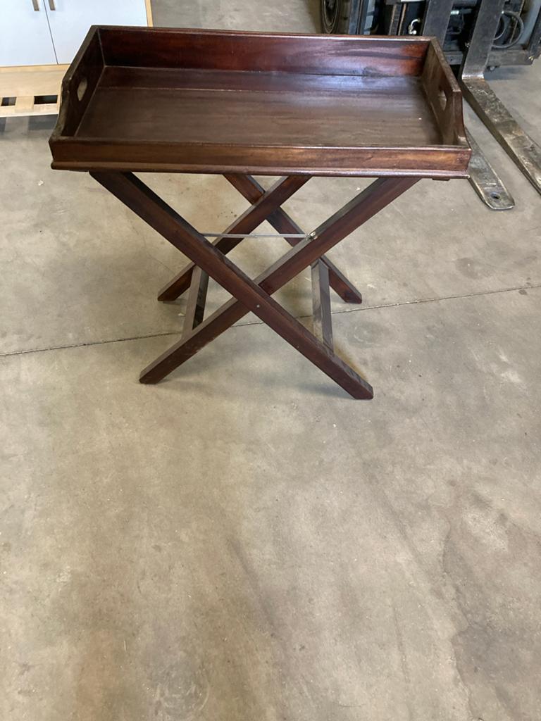 Koloniale sidetable met afneembaar dienblad, Antiek en Kunst, Ophalen