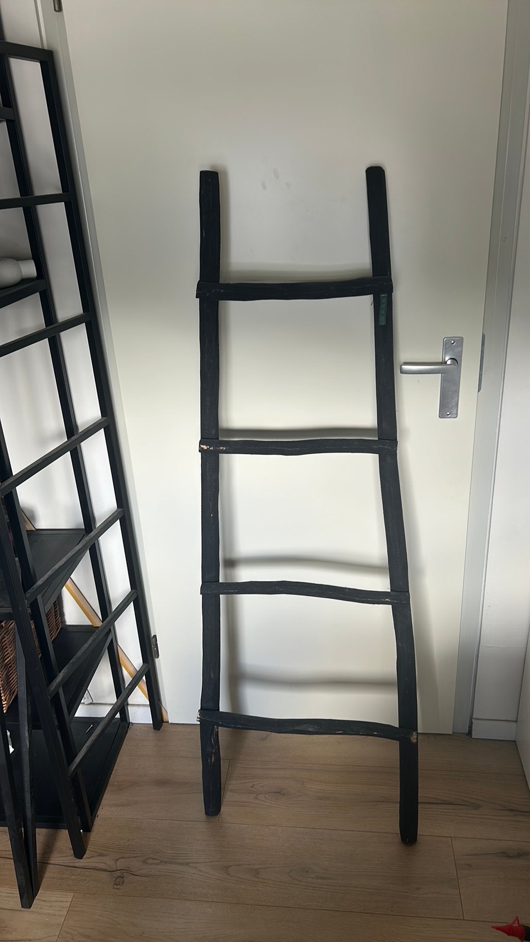 Houten ladder decoratief, Ophalen, Zo goed als nieuw
