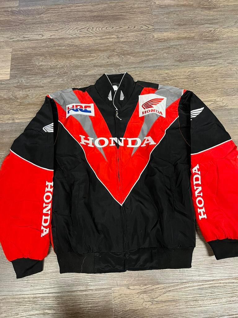 Honda Racing Bomberjack (Maat M) Vintage Retro, Ophalen of Verzenden, Zo goed als nieuw, Blauw