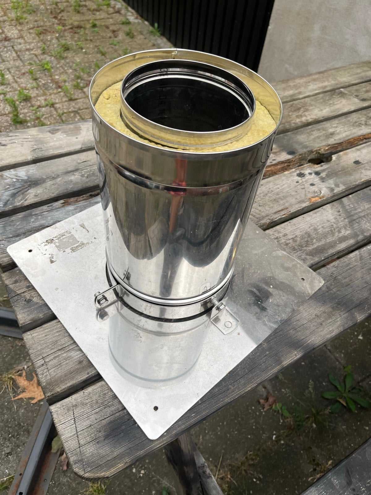 Dubbelwandig RVS geïsoleerd rookkanaal 150mm, Ophalen, Nieuw, Afzuiger