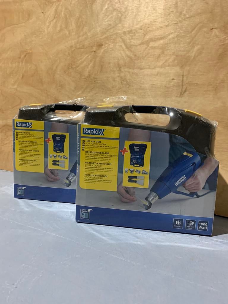 Rapid hetelucht pistool 1800 watt + accessoires, Ophalen of Verzenden, Nieuw