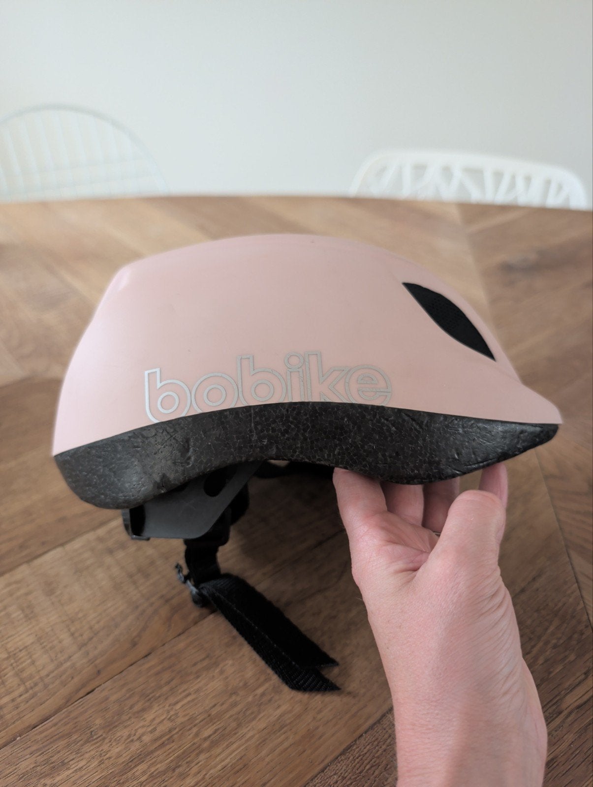 Bobike kinderhelm roze, verstelbaar, Meisje, Overige maten, Ophalen of Verzenden, Zo goed als nieuw