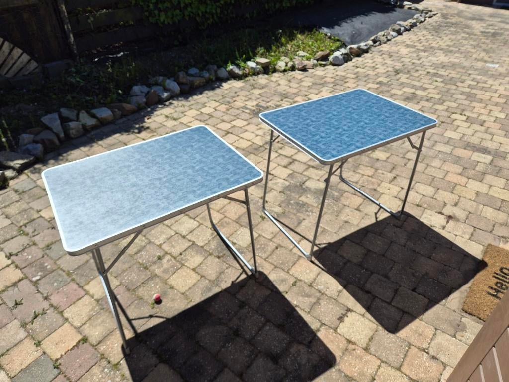2x Opvouwbare Campingtafels - Ideaal voor Outdoor, Ophalen of Verzenden, Nieuw