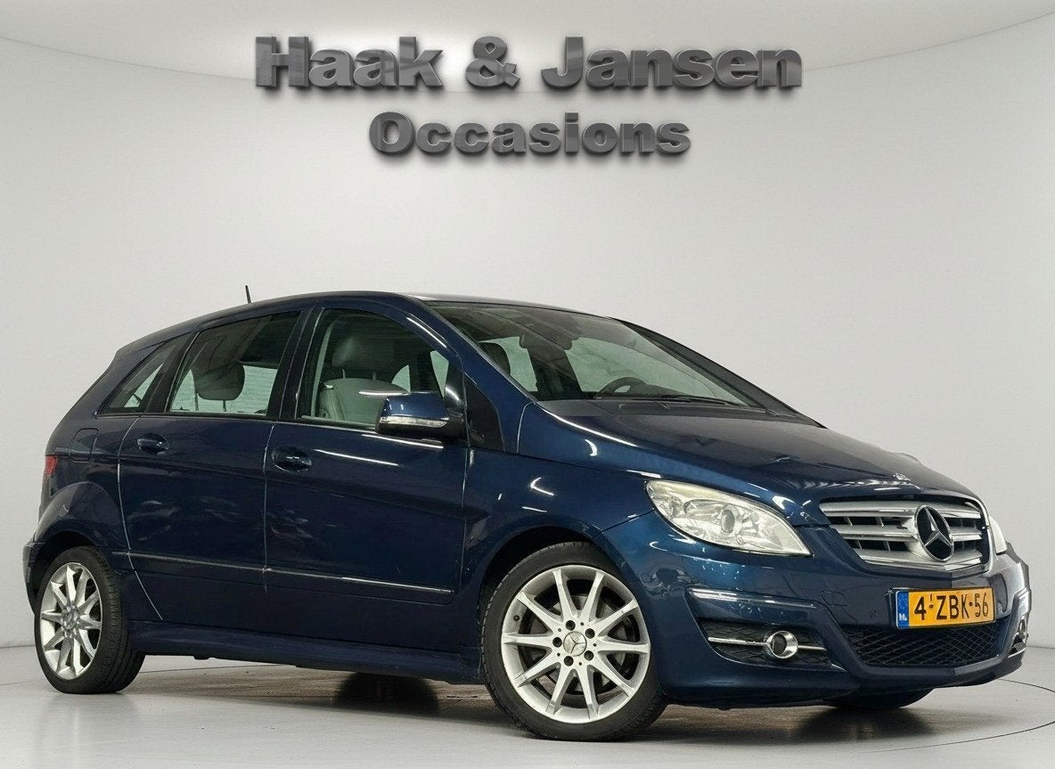 Mercedes-Benz B-klasse 200 Turbo - Automaat - Cruise - Infot, Gebruikt, 4 cilinders, Blauw, Leder