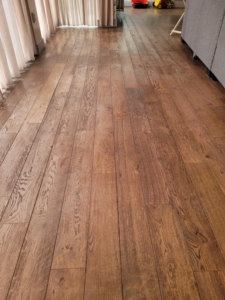 Mooie houten vloer ca 70m2, Ophalen, Gebruikt, Vloerdelen of -planken, 10 m² of meer