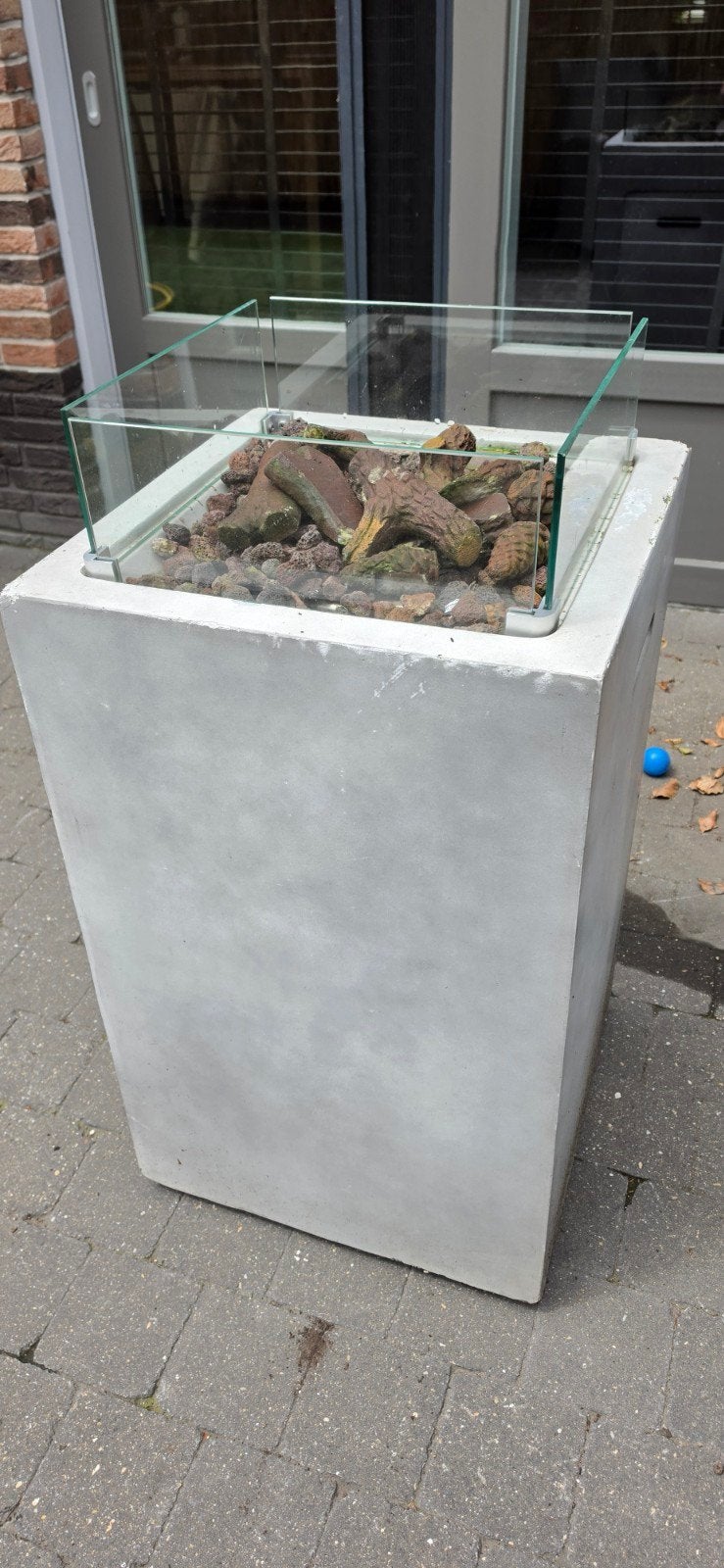 Moderne gashaard met glasopzet, Ophalen, Gebruikt, Vuurkorf