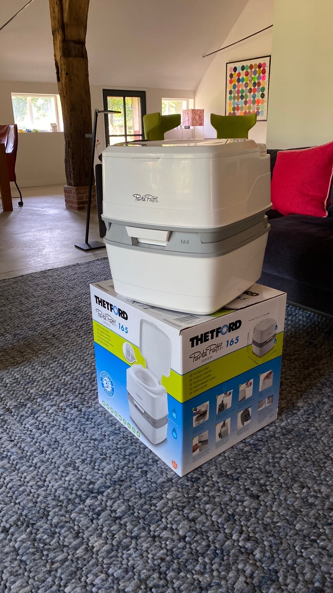 Thetford Porta Potti 165, Caravans en Kamperen, Ophalen of Verzenden, Zo goed als nieuw
