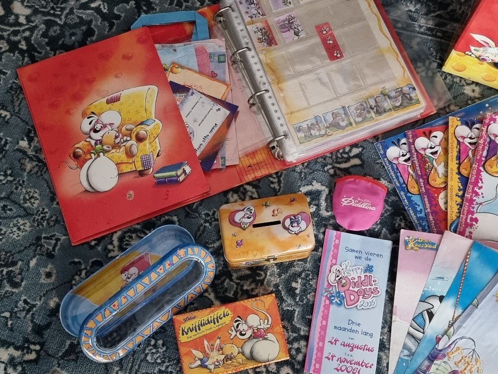 Grote Diddl verzameling!, Verzamelen, Diddl, Verzenden, Diddl, Gebruikt, Papier, Kaart of Schrift