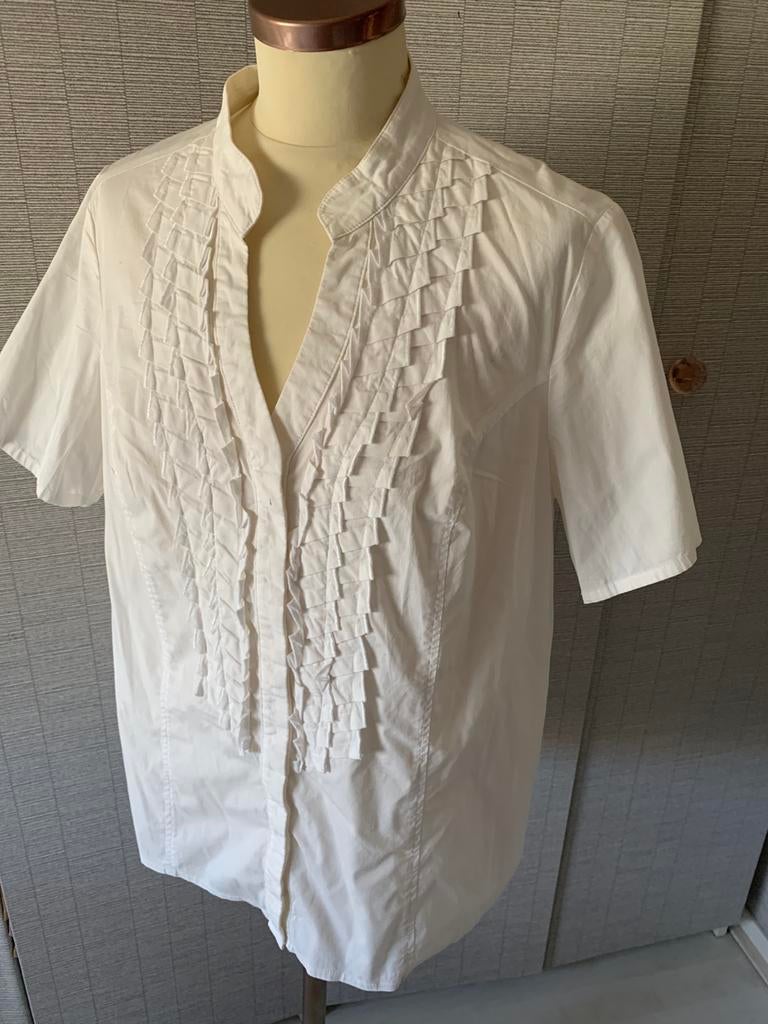 Witte blouse van Promiss maat 46, Ophalen of Verzenden, Zo goed als nieuw, Maat 46/48 (XL) of groter, Wit