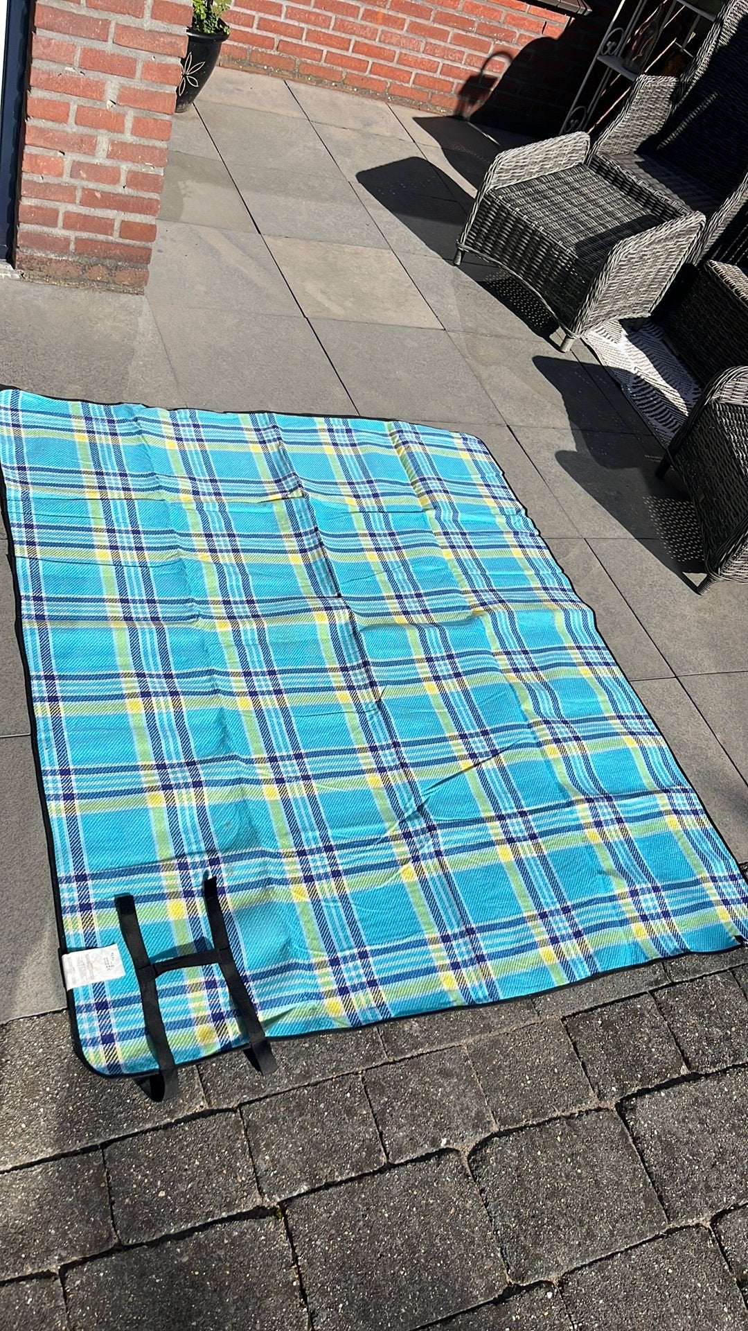 Picknick / strand deken met anti vocht onderkant, Ophalen of Verzenden, Zo goed als nieuw