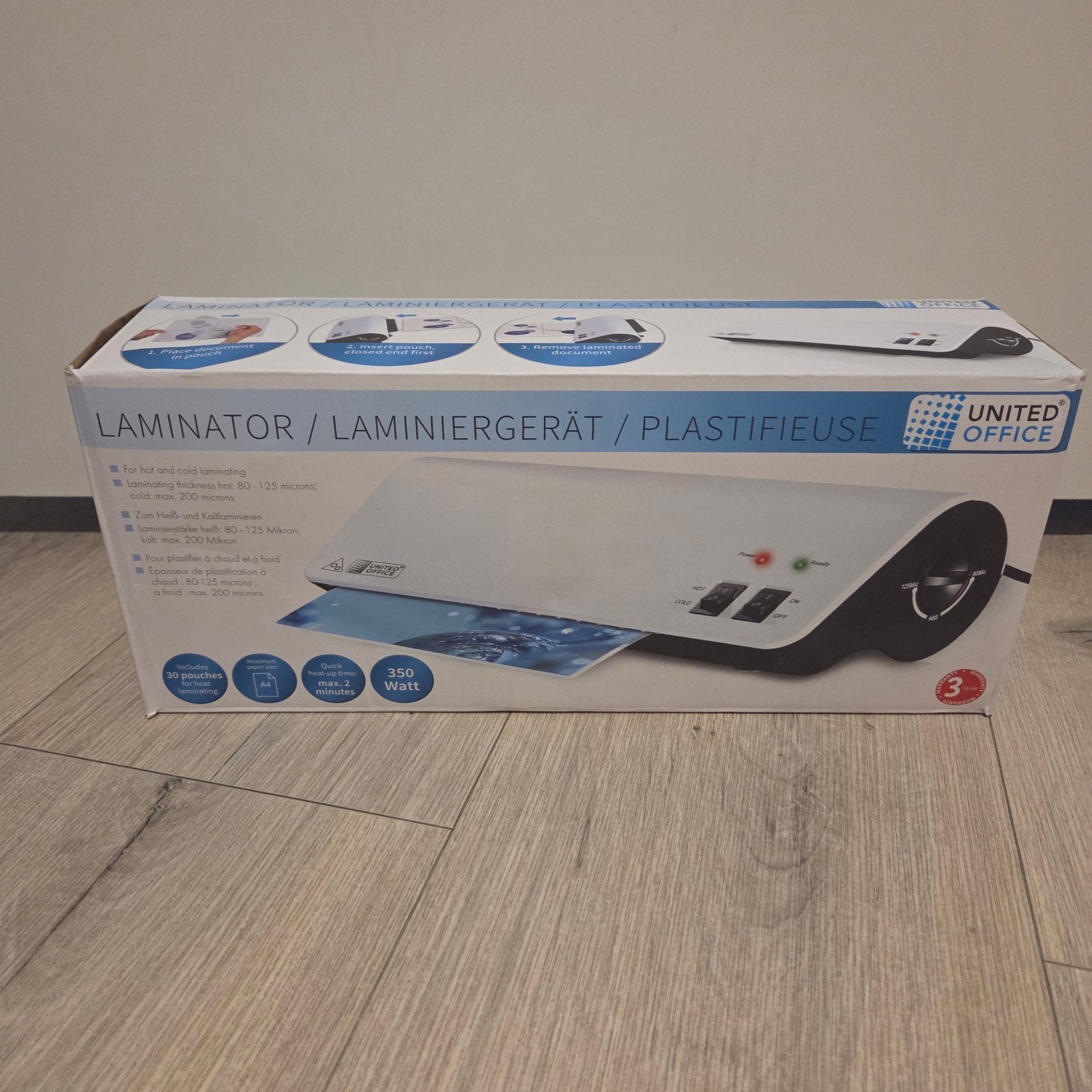 Laminator / Lamineerapparaat United Office (nieuw), Ophalen
