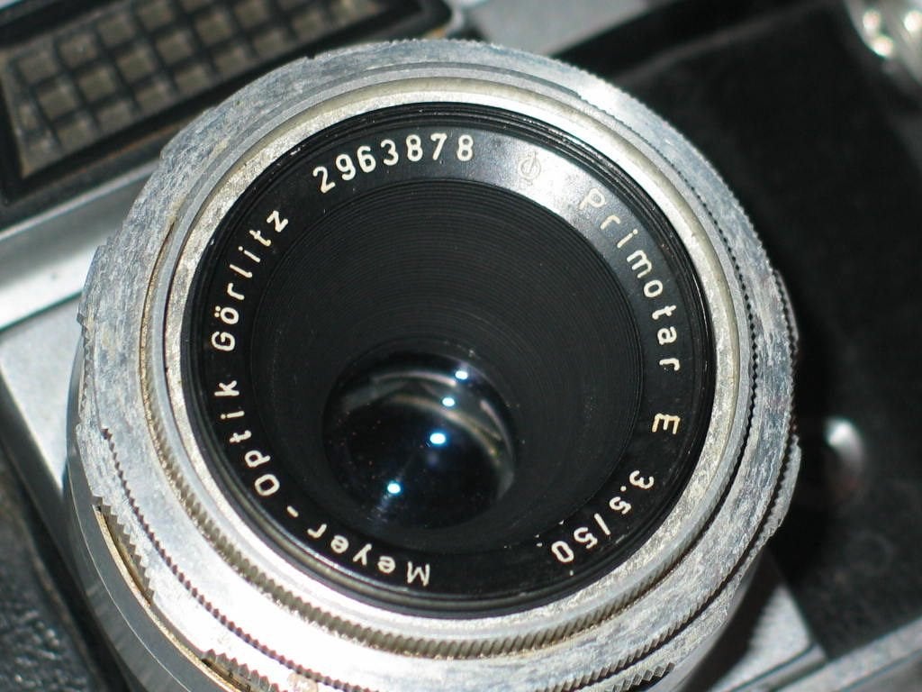 Lens meyer optik gorlitz primotar 50mm/3.5  M42 / P-draad, Ophalen, Gebruikt, Standaardlens, 50 mm