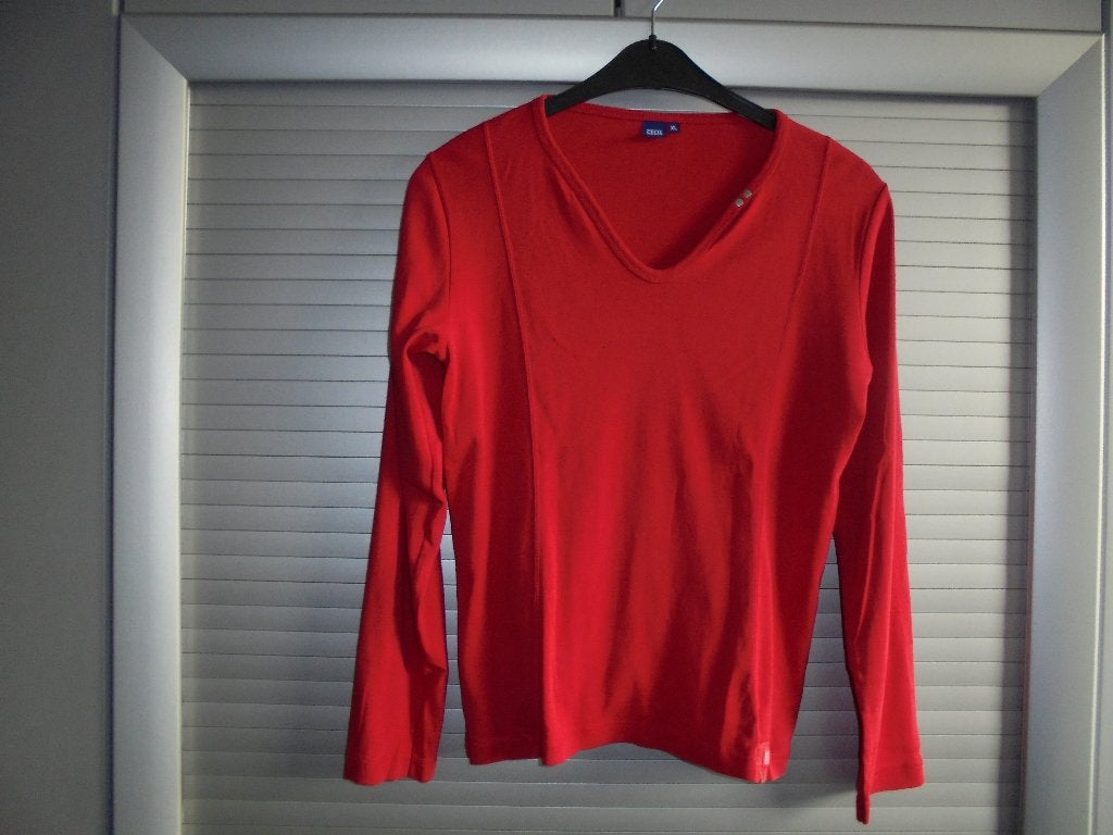 Cecil trui rood maat XL 46, Maat 46/48 (XL) of groter, Ophalen of Verzenden, Rood, Gedragen