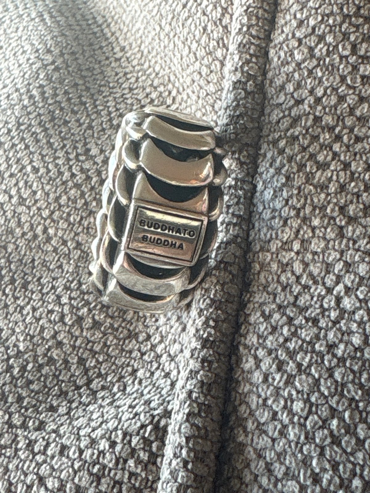 Buddha to Buddha ring maat 19, zilver 925, 19 tot 20, Ophalen of Verzenden, Zo goed als nieuw, Dame of Heer