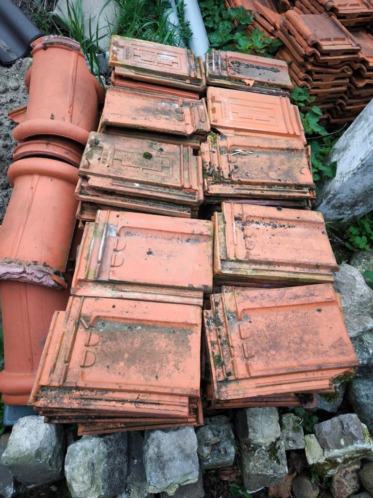 Gebruikte dakpannen Kurstjens en Courtrai, Ophalen, Gebruikt, Steen of Klei, 15 m² of meer