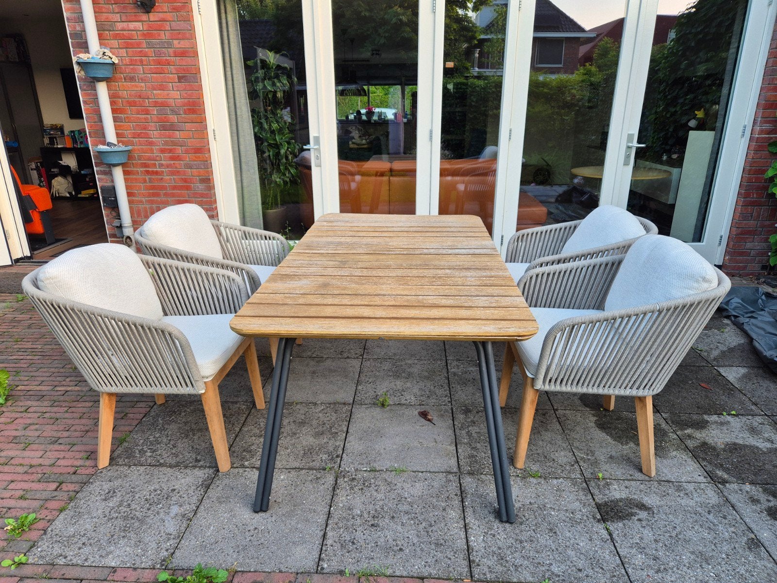 Suns Senese 4 stoelen - Zo goed als nieuw, Ophalen, Zo goed als nieuw, Hout