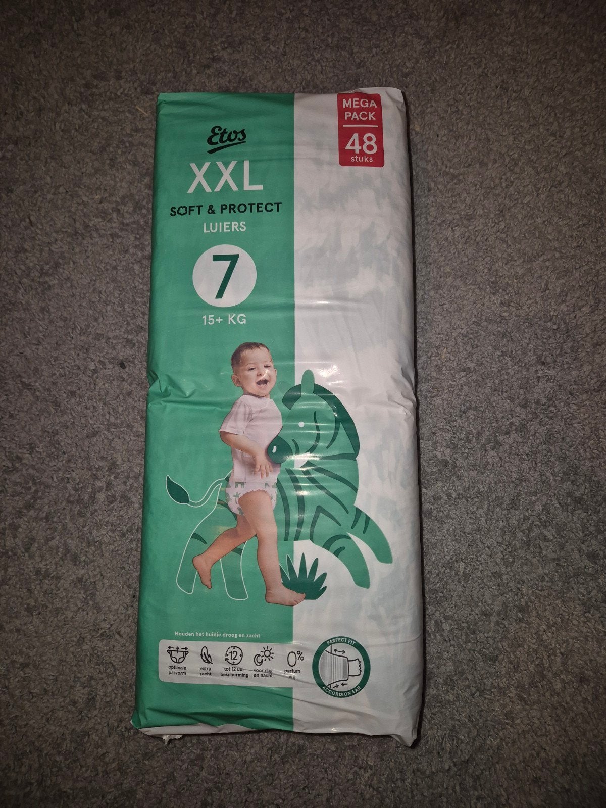 Etos luiers Maat 7 (15+ KG) - 240 stuks, Ophalen, Nieuw