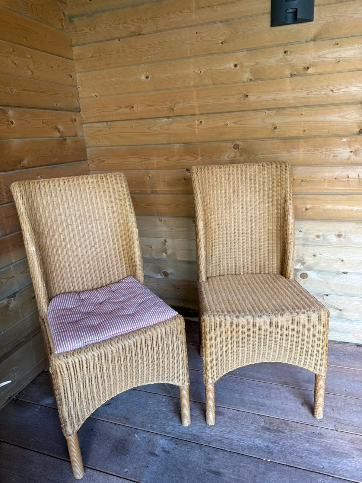 6 loom stoelen, Ophalen, Zo goed als nieuw, Bruin, Vijf, Zes of meer stoelen
