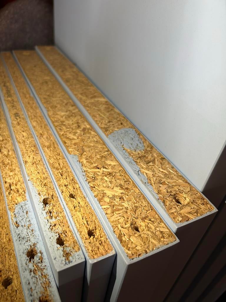 IKEA KALLAX lichtblauw (4x2 + 2x2 + 2x2) - Zelf geverfd, Ophalen, Met plank(en), ., 100 tot 150 cm